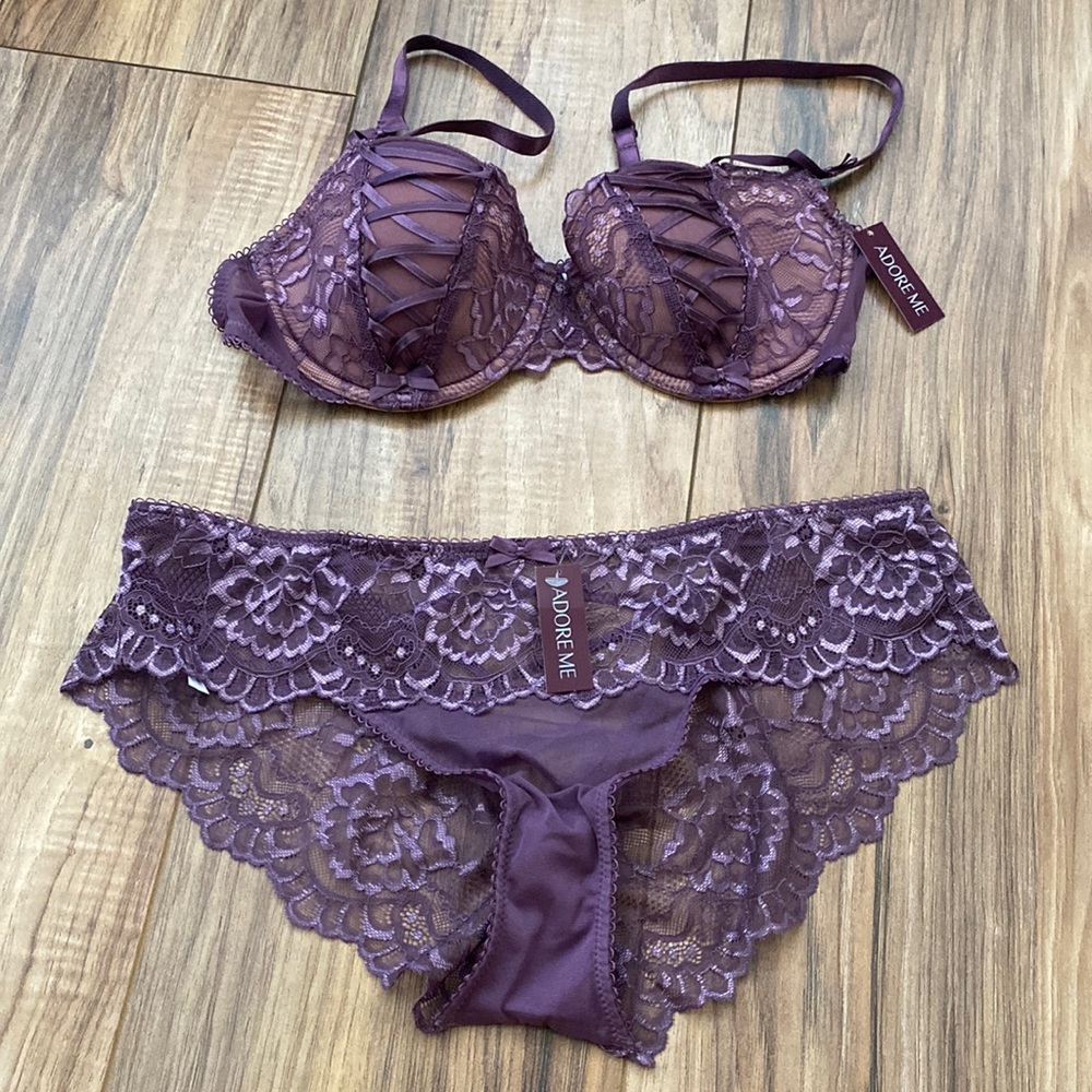 NWT, Adore Me Bra and Panty Set